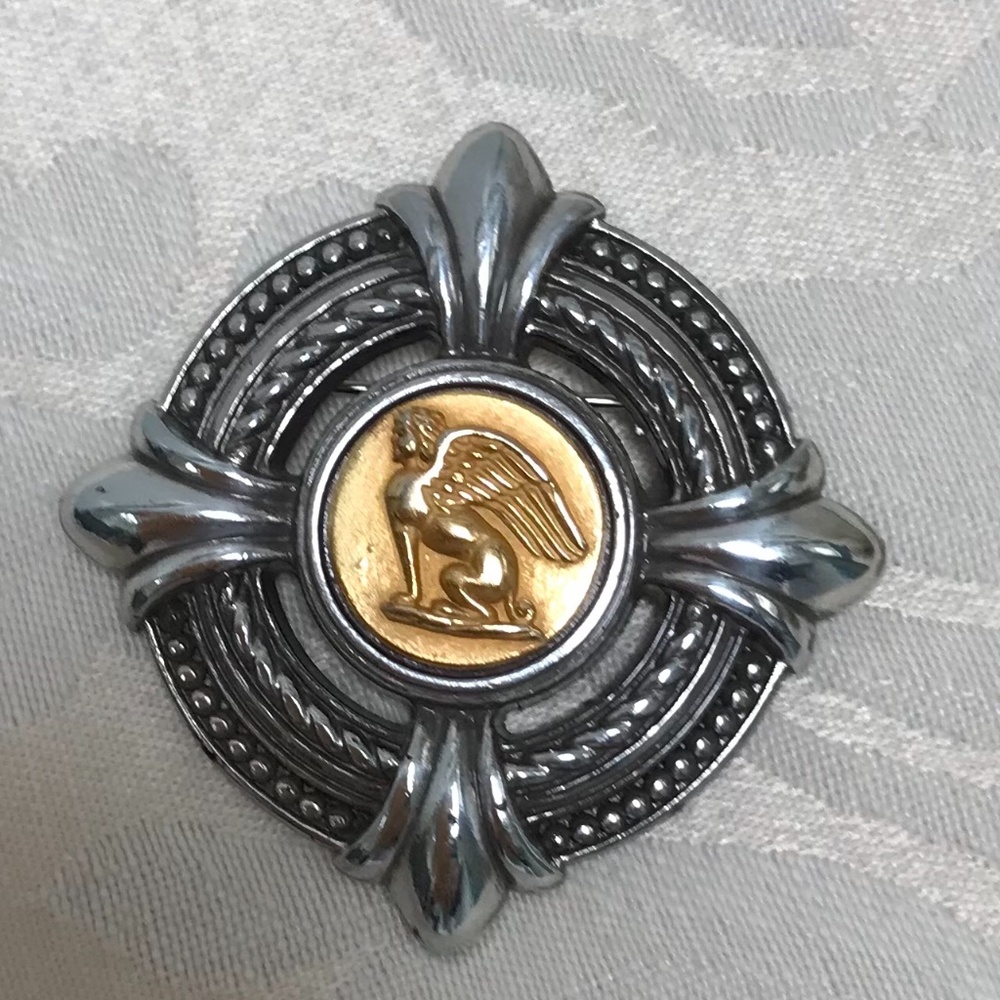 Brighton Silver and Gold Pin Brooch